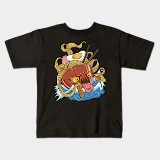 Anime Ramen Bowl Kawaii Kids T-Shirt